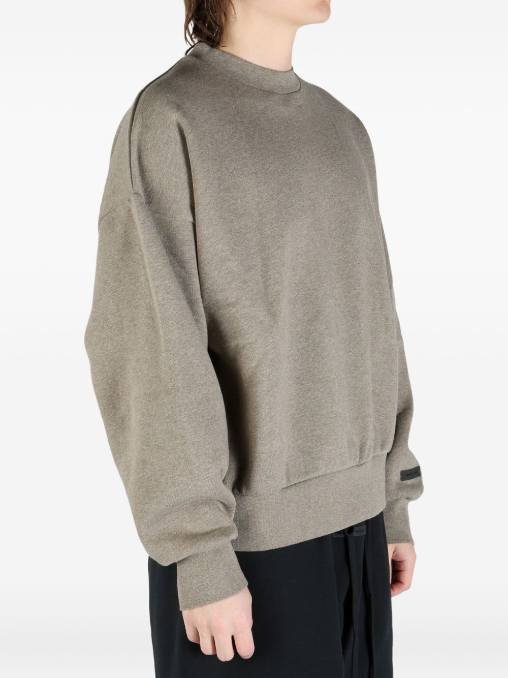 ribbed-cuffs sweatshirt - 2