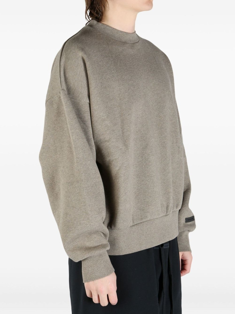 ESSENTIALS ribbed-cuffs sweatshirt outlook