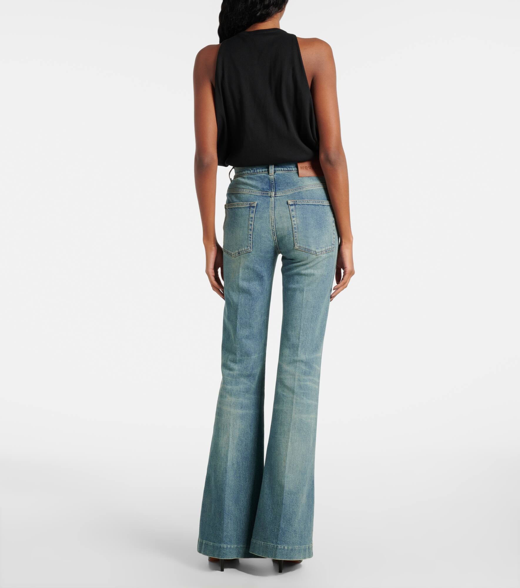 Faded flared jeans - 3