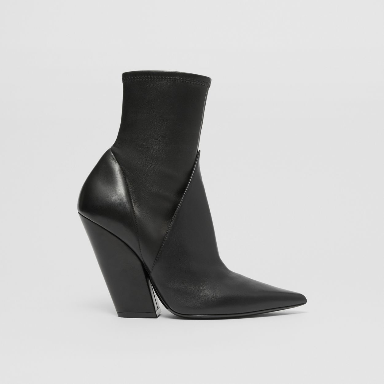 Panelled Lambskin Ankle Boots - 1