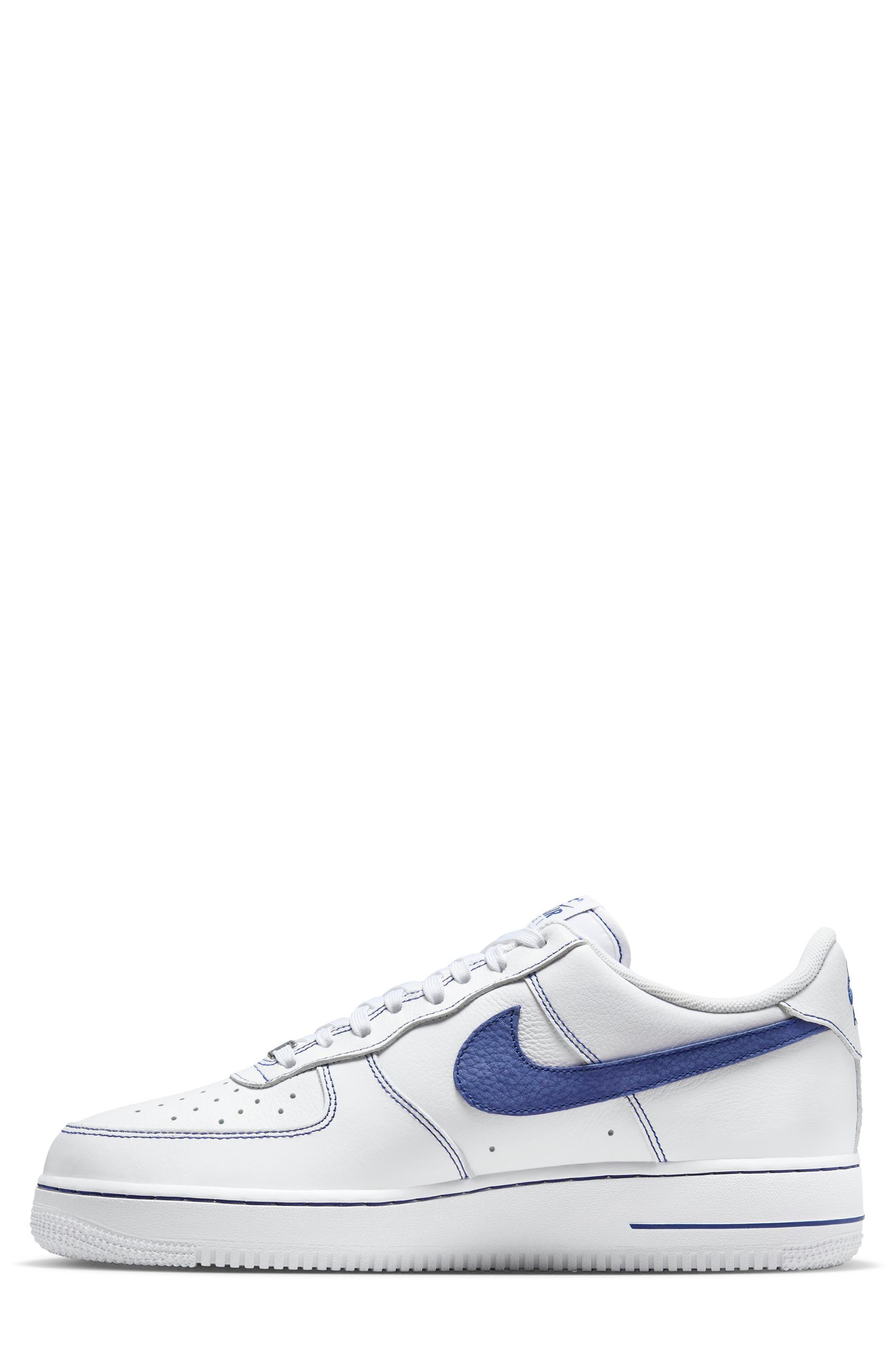 Nike Air Force 1 '07 LV8 Sneaker in White/Deep Royal Blue at Nordstrom - 6