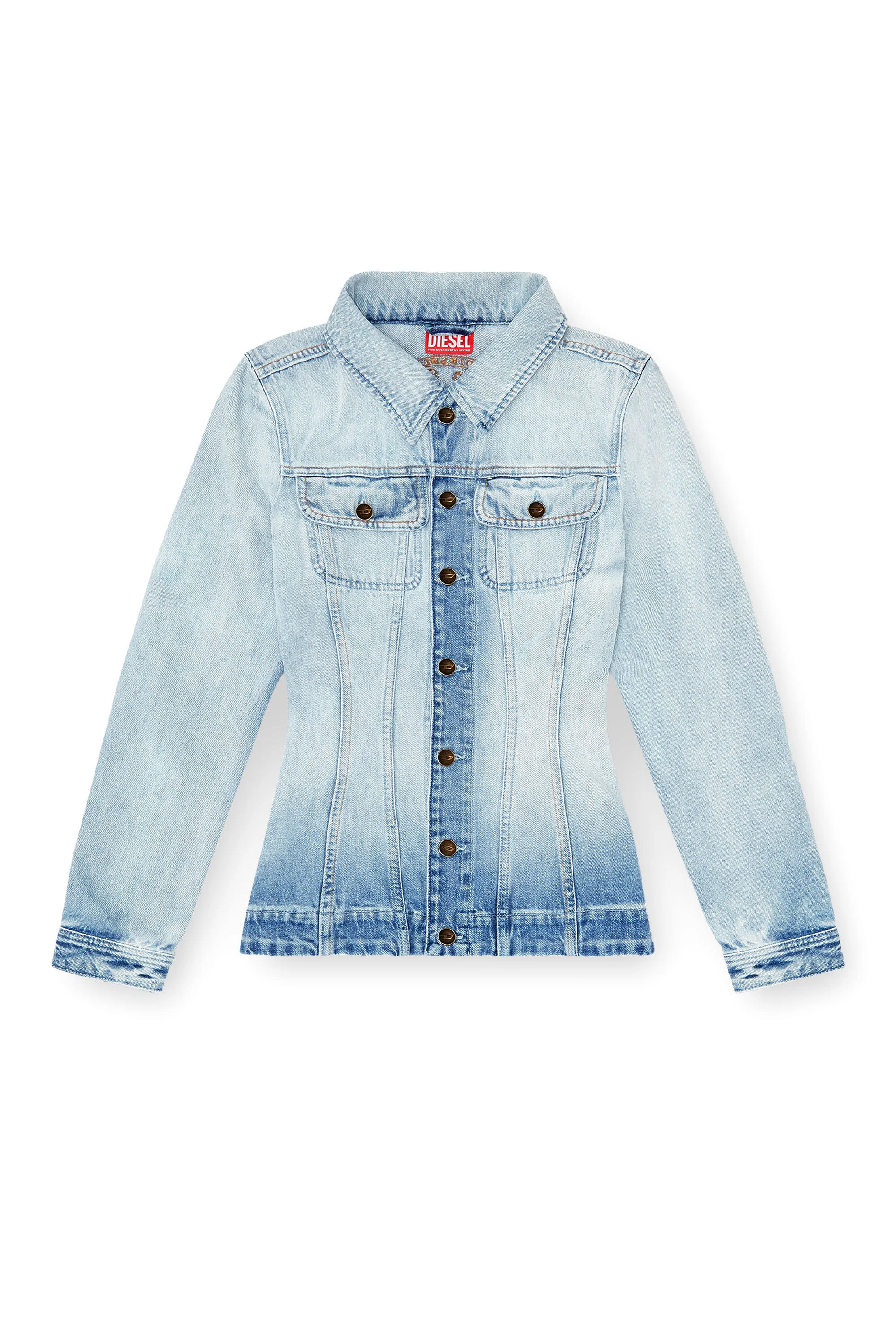 HOURGLASS DENIM TRUCKER JACKET - 1