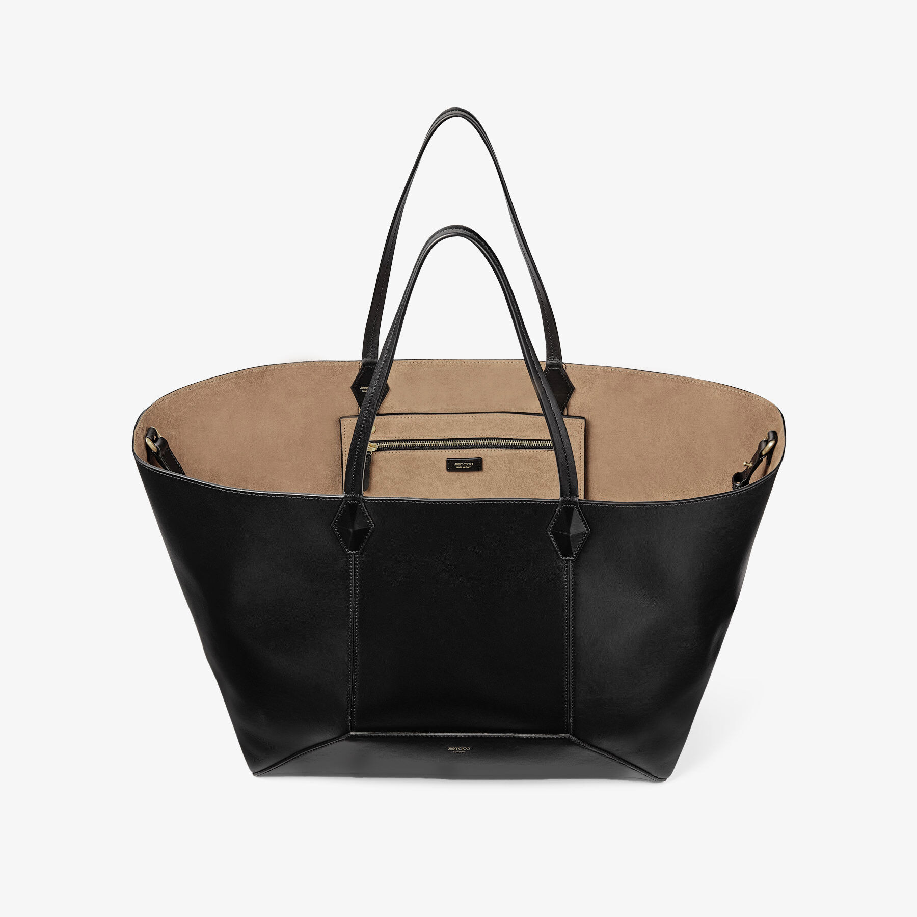 Diamond Tote L
Black Calf Leather Tote Bag - 5