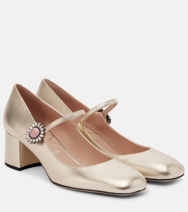Daisy Jewel 55 leather Mary Jane pumps 1