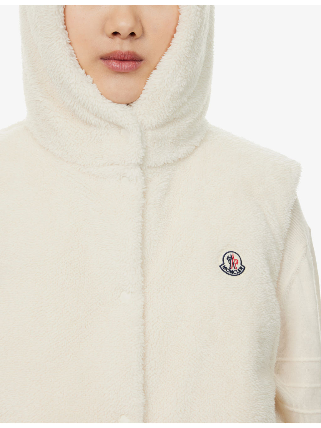 Teddy-Contrast Padded Shell Gilet - 5