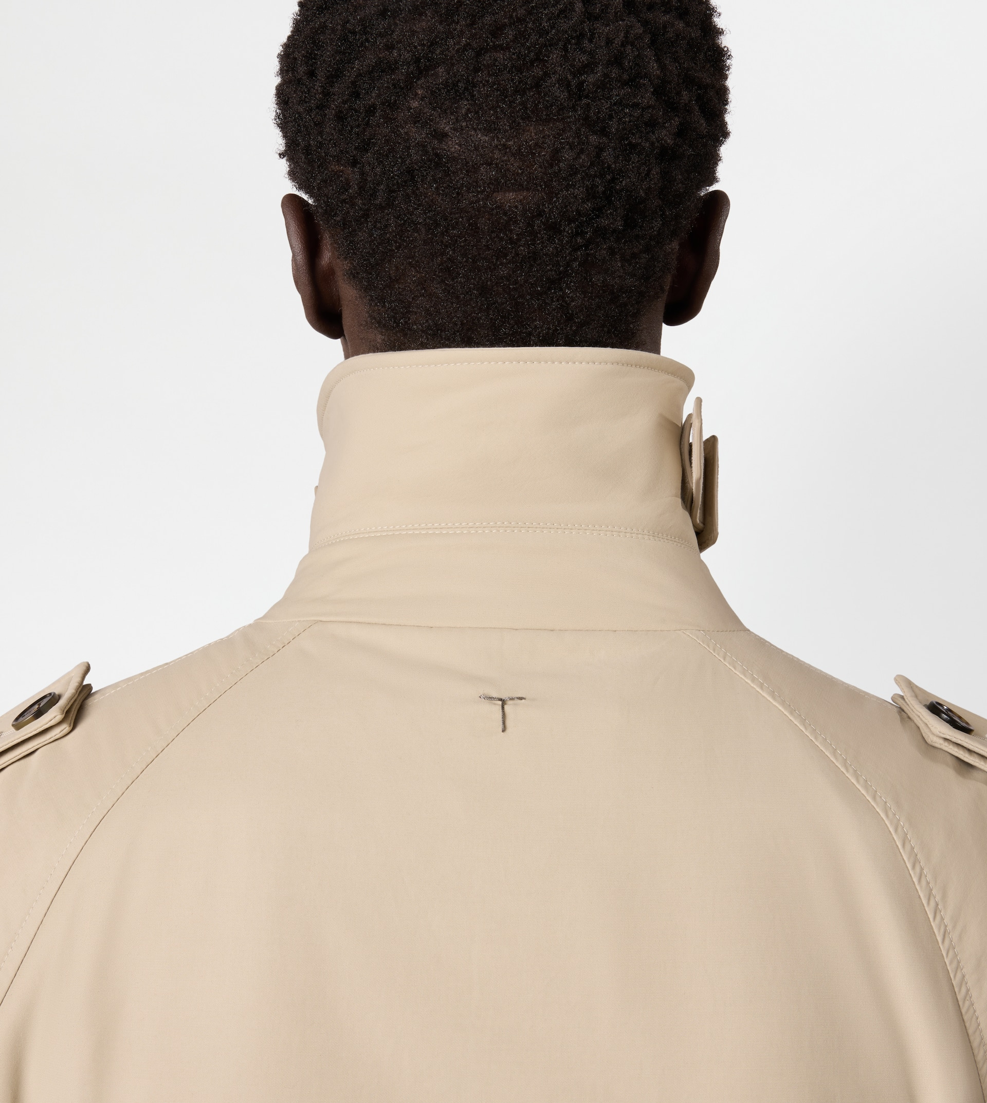 TRENCH COAT IN TECHNICAL COTTON - BEIGE - 6