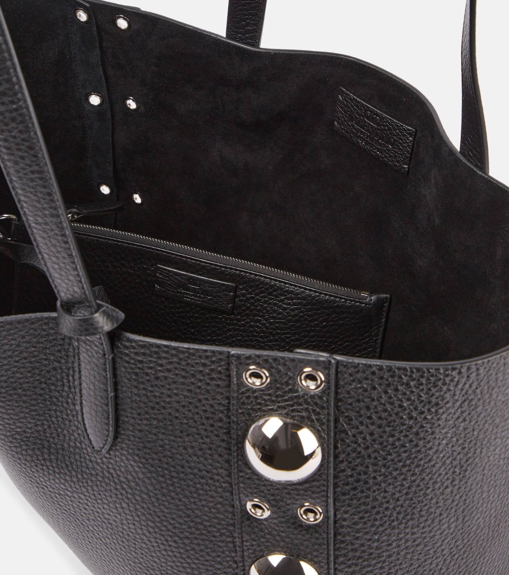 Nellcôte Medium studded leather shopper - 3