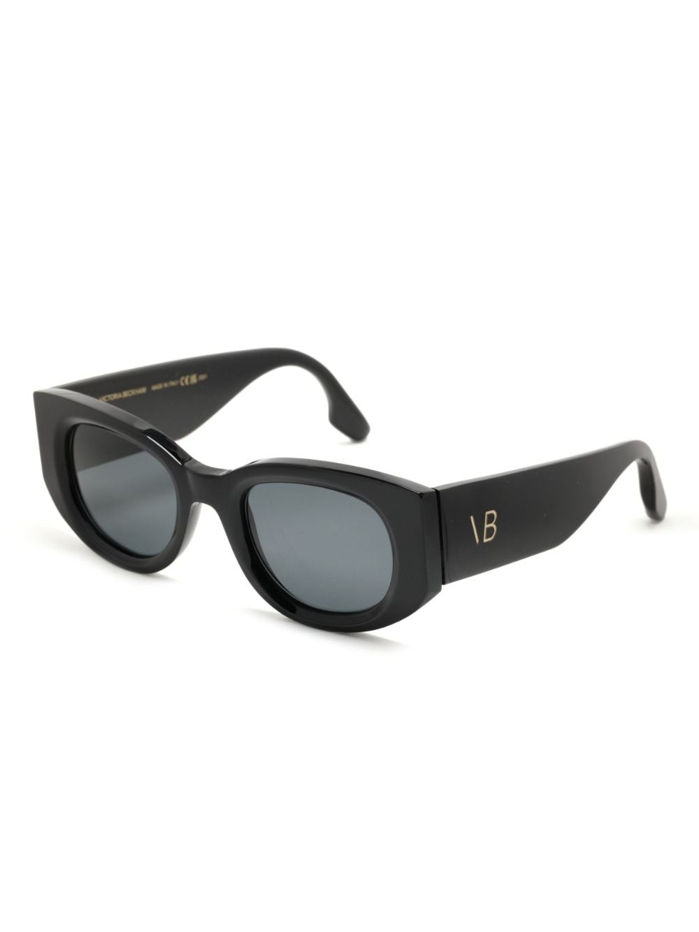 tinted-lenses oval-frame sunglasses - 2