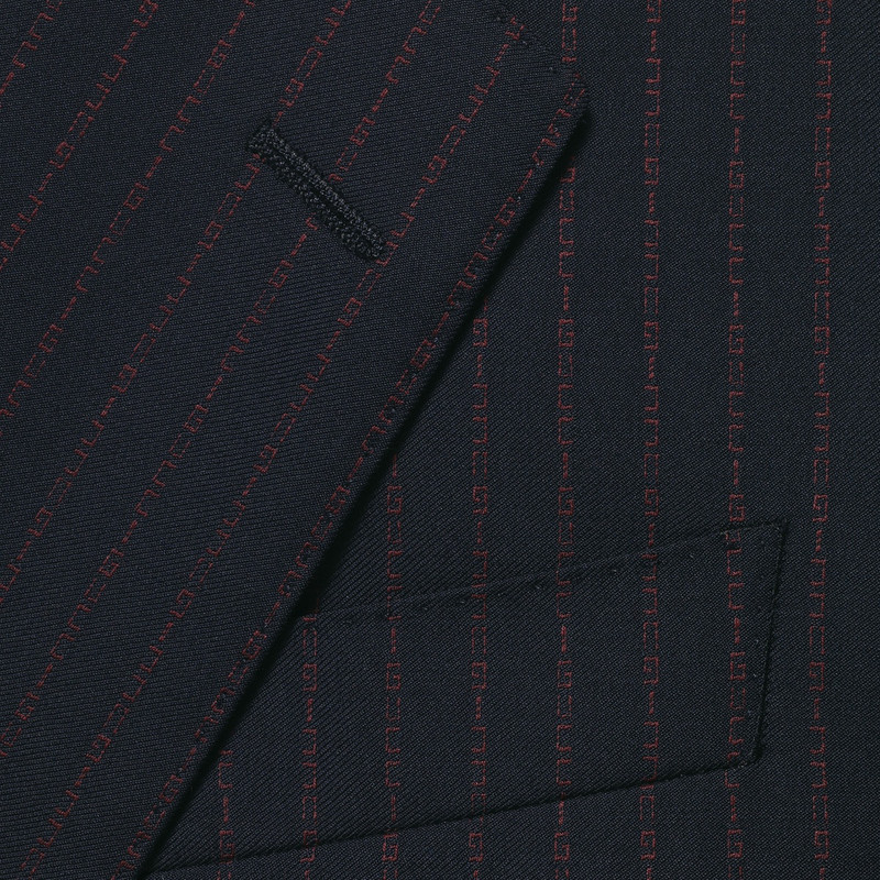 Fitted Gucci pinstripe suit 8