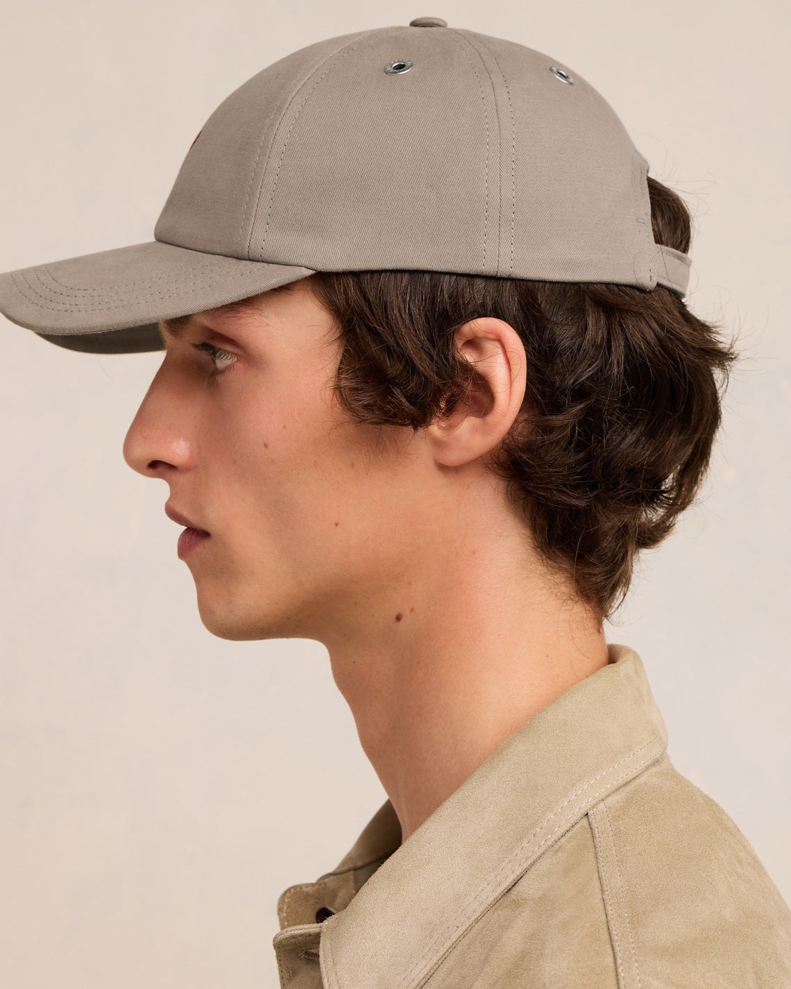 RED AMI DE COEUR EMBROIDERY CAP - 5