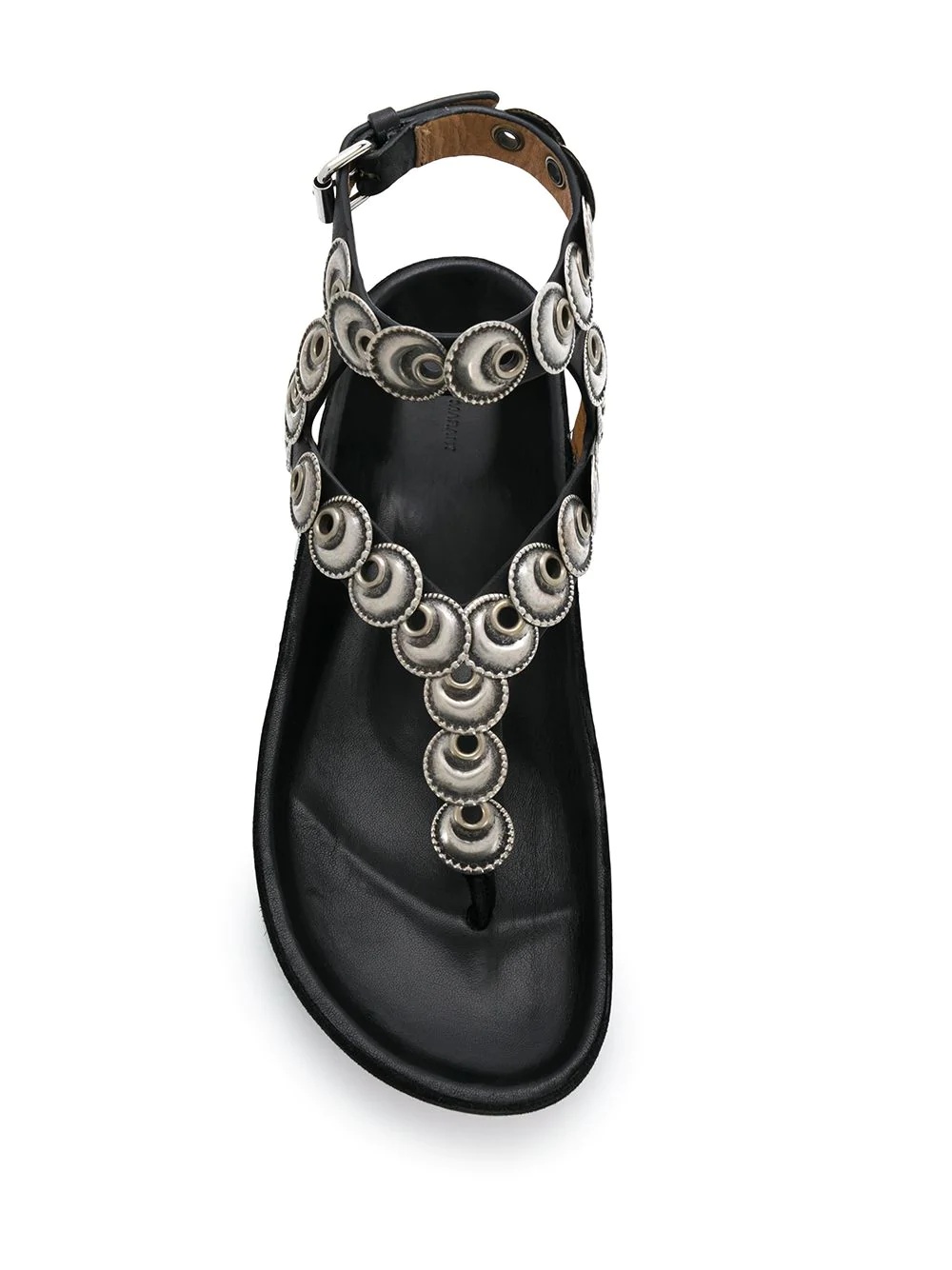 Eldo coin-embellished thong sandals - 4