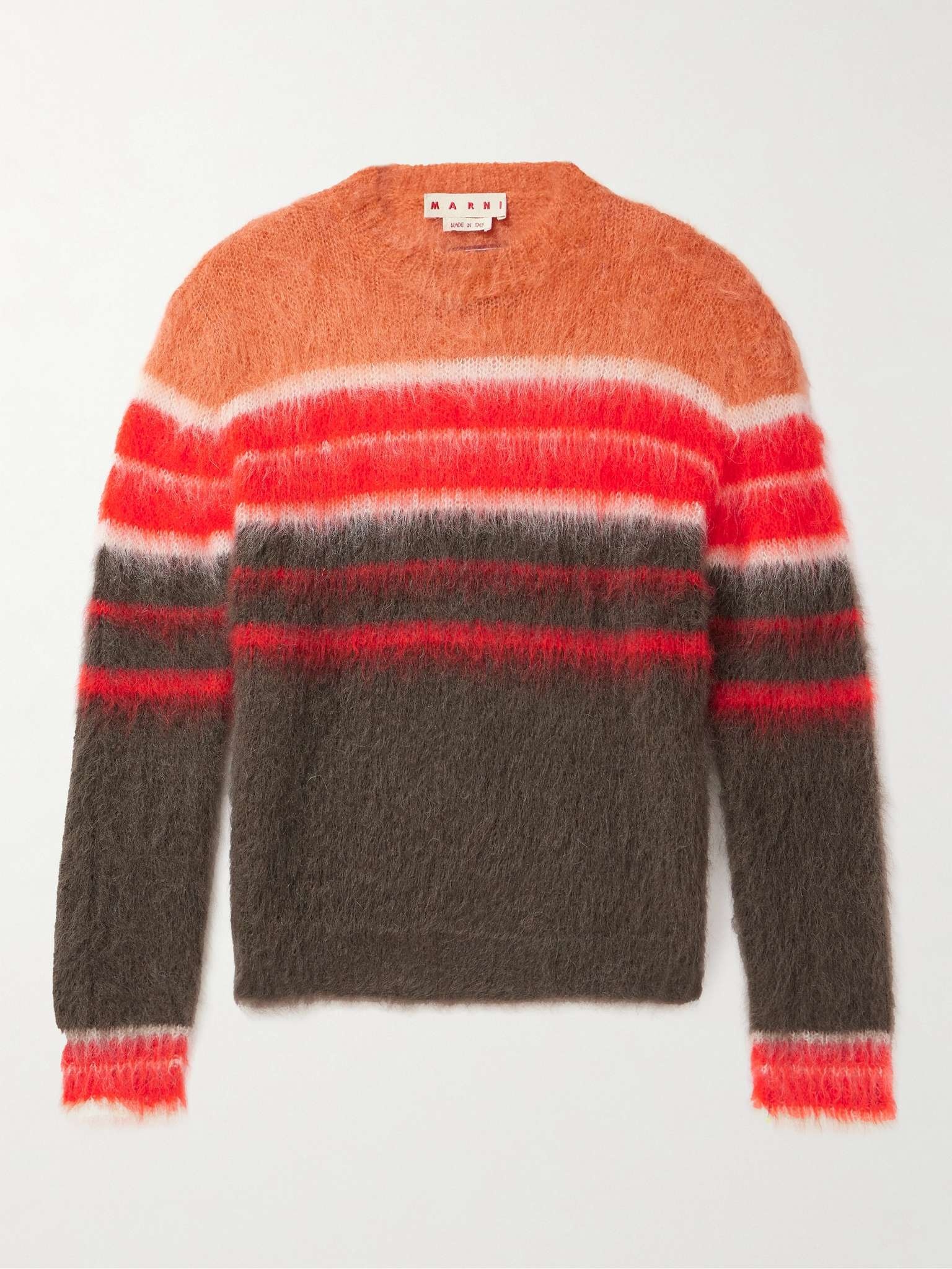 Striped Mohair-Blend Sweater - 1