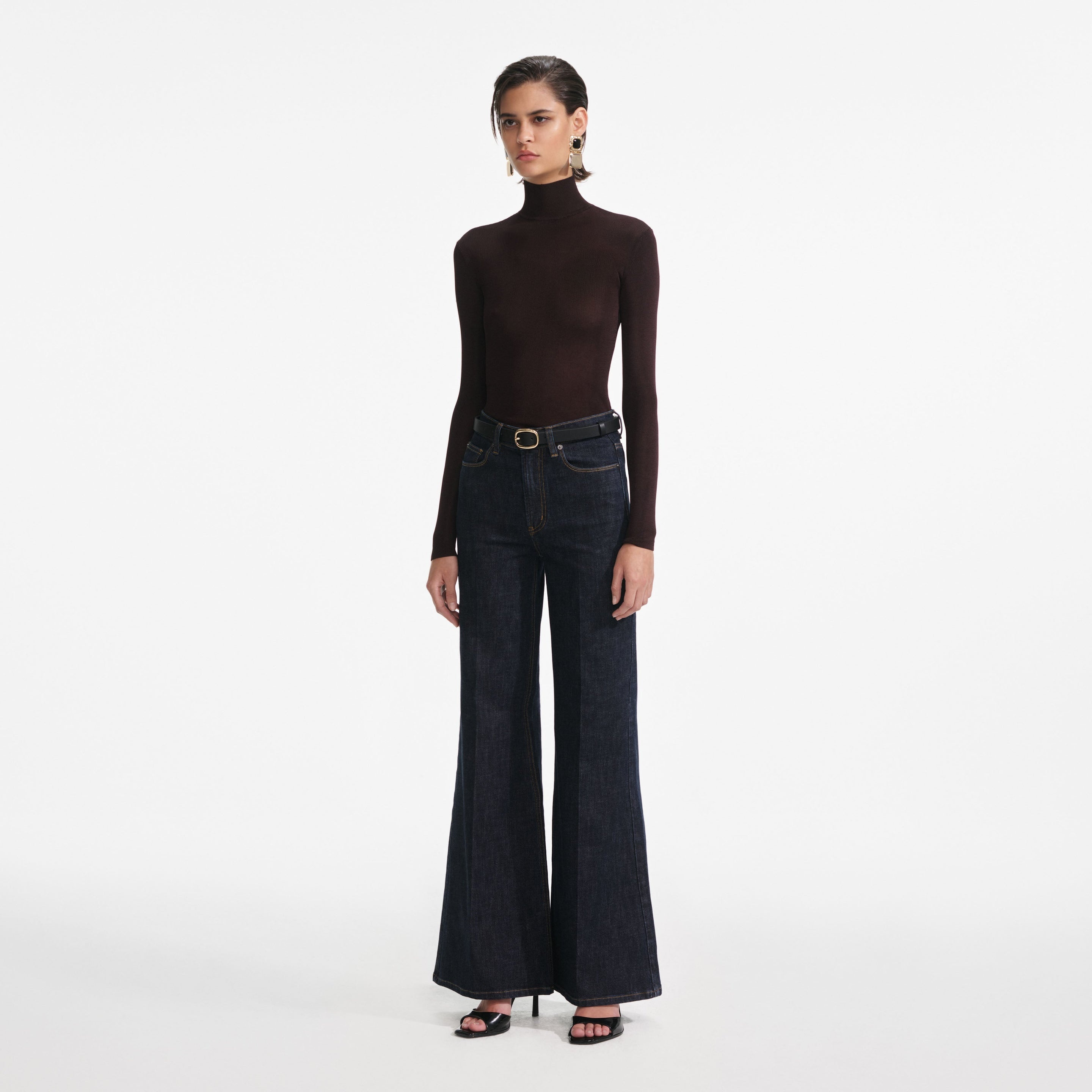 Indigo Flared Jeans - 2