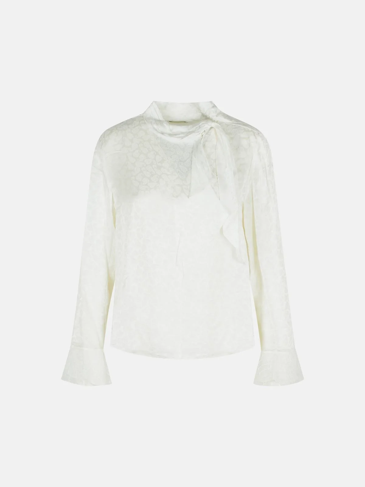 'RAPHAELLA BLOUSE IN SILK AND WHITE VISCOSE - 1