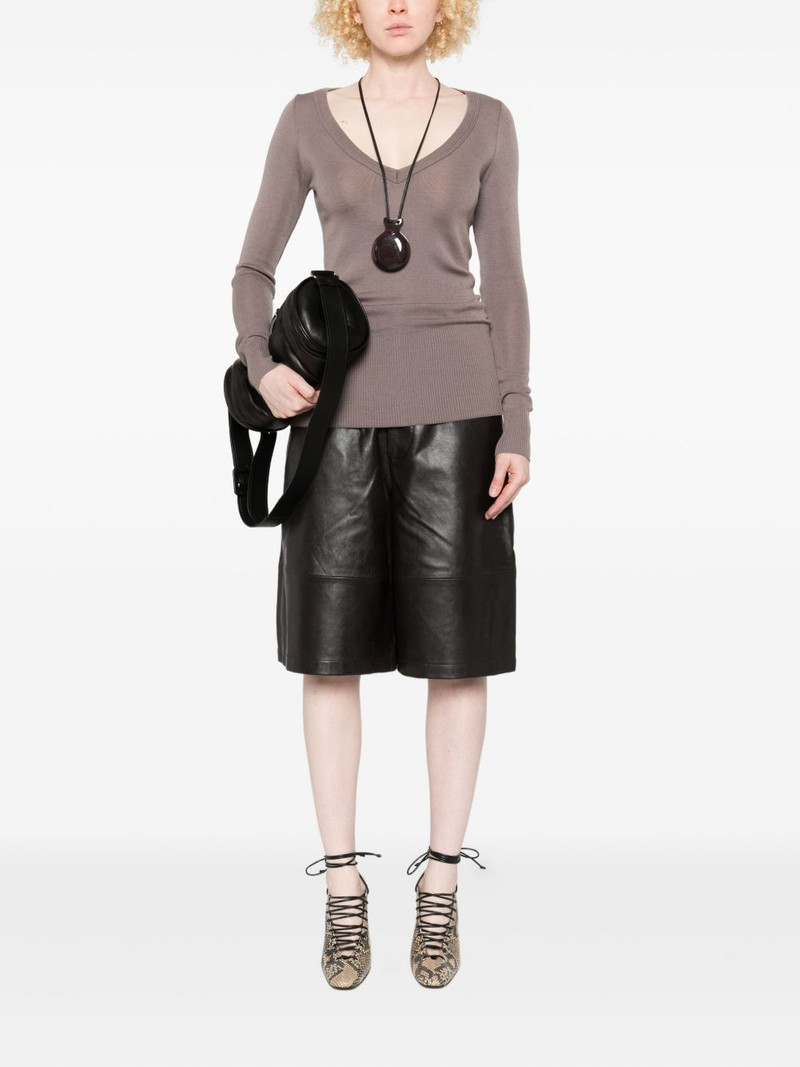 Lemaire long-sleeve V-neck sweater outlook