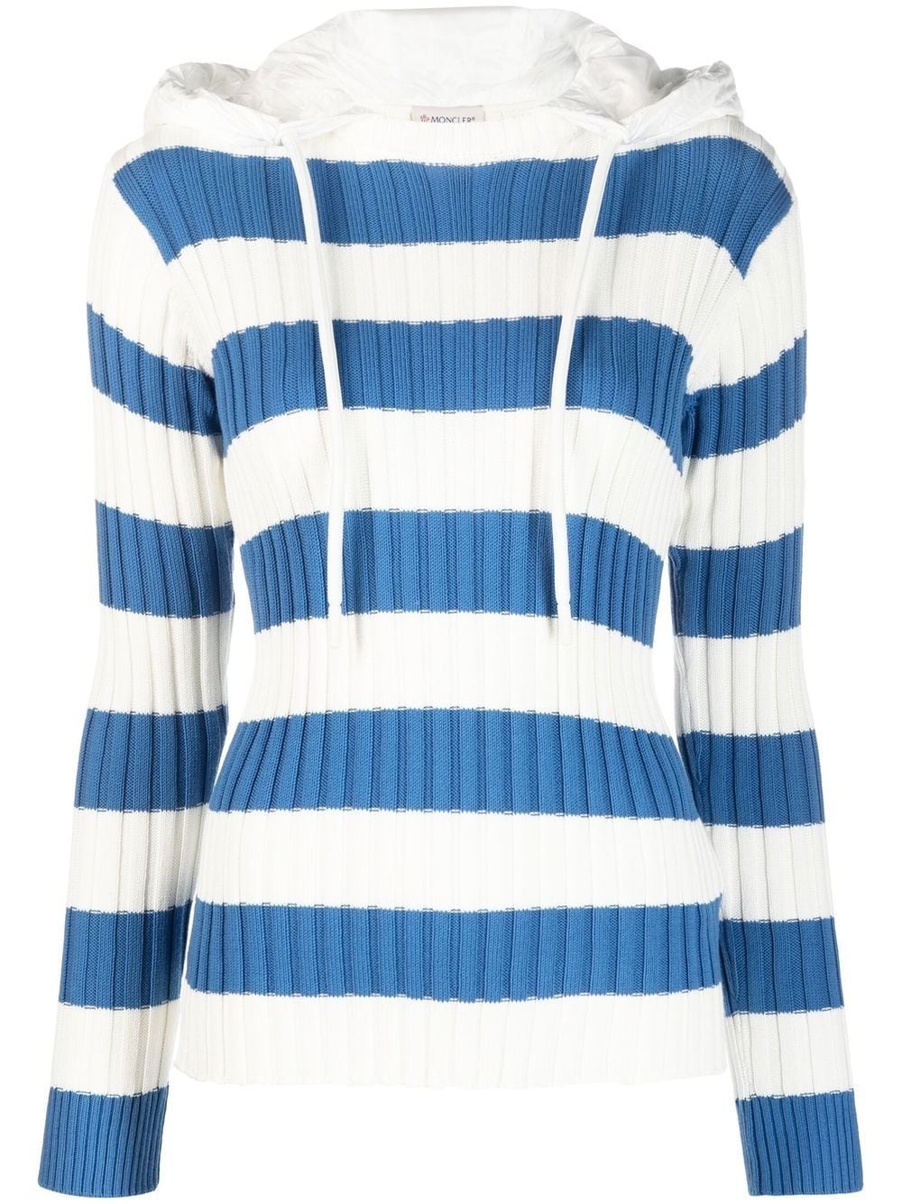 striped hooded top - 1