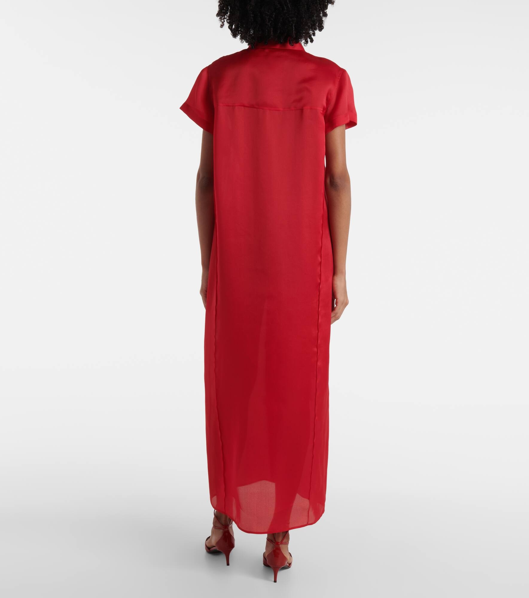 Effy silk and cotton organza maxi dress - 3