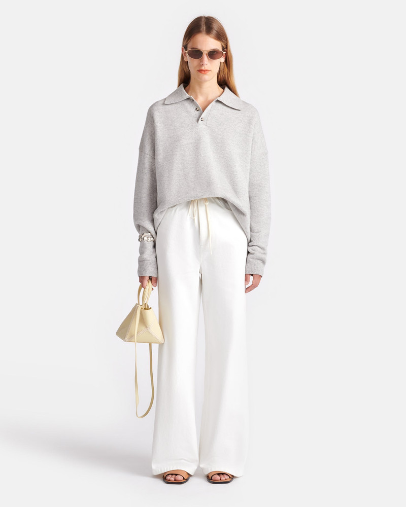 Plush Cashmere Polo-Neck Sweater 6