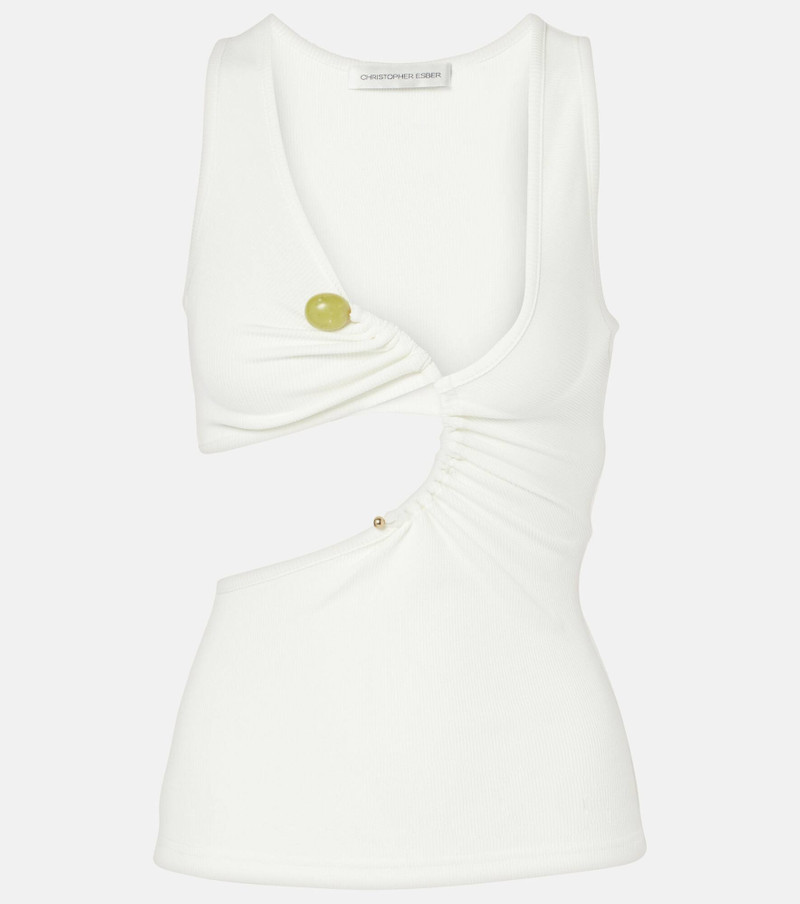 Arc Stone ribbed-knit tank top - 1