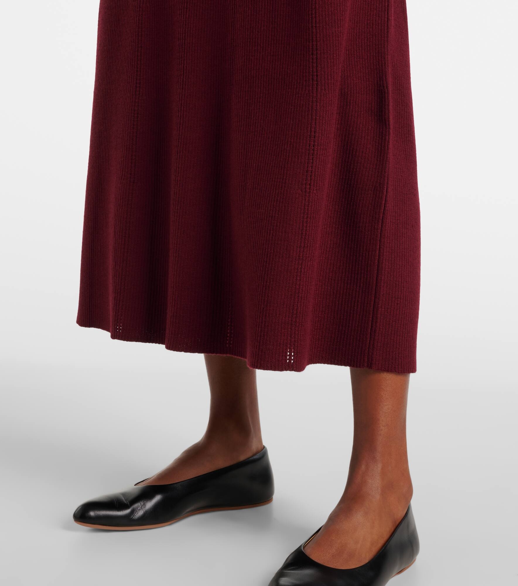 Imagene belted wool midi dress - 6