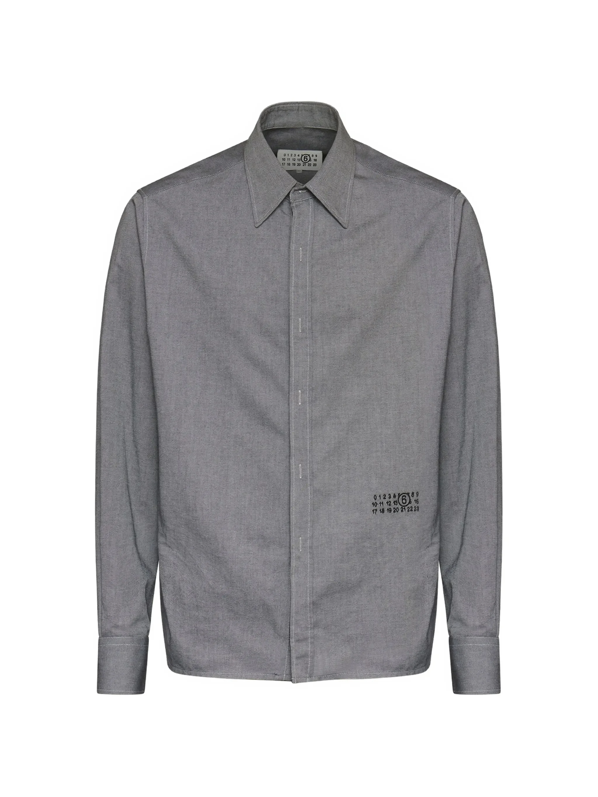 Mm6 Maison Margiela Zip-fastening Numeric Signature Shirt - 1