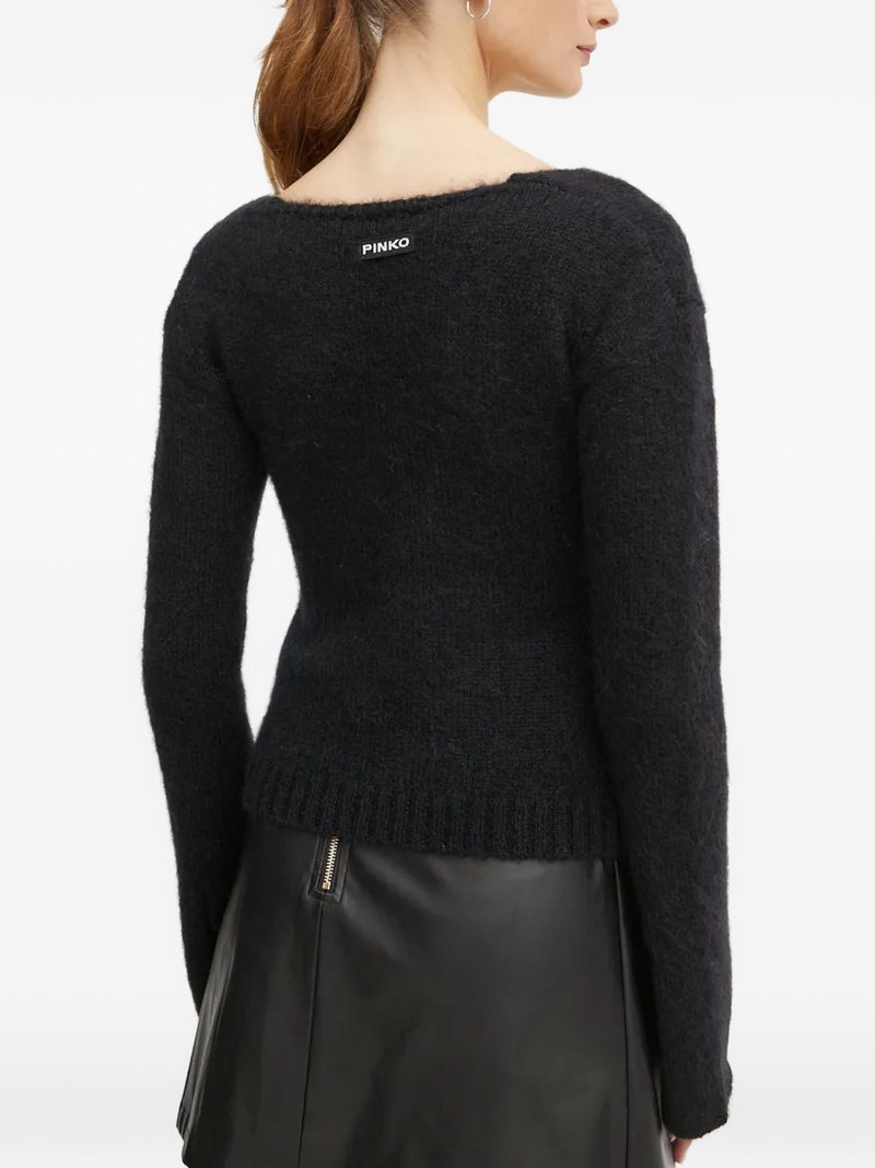 square-neck flared-sleeves sweater 3