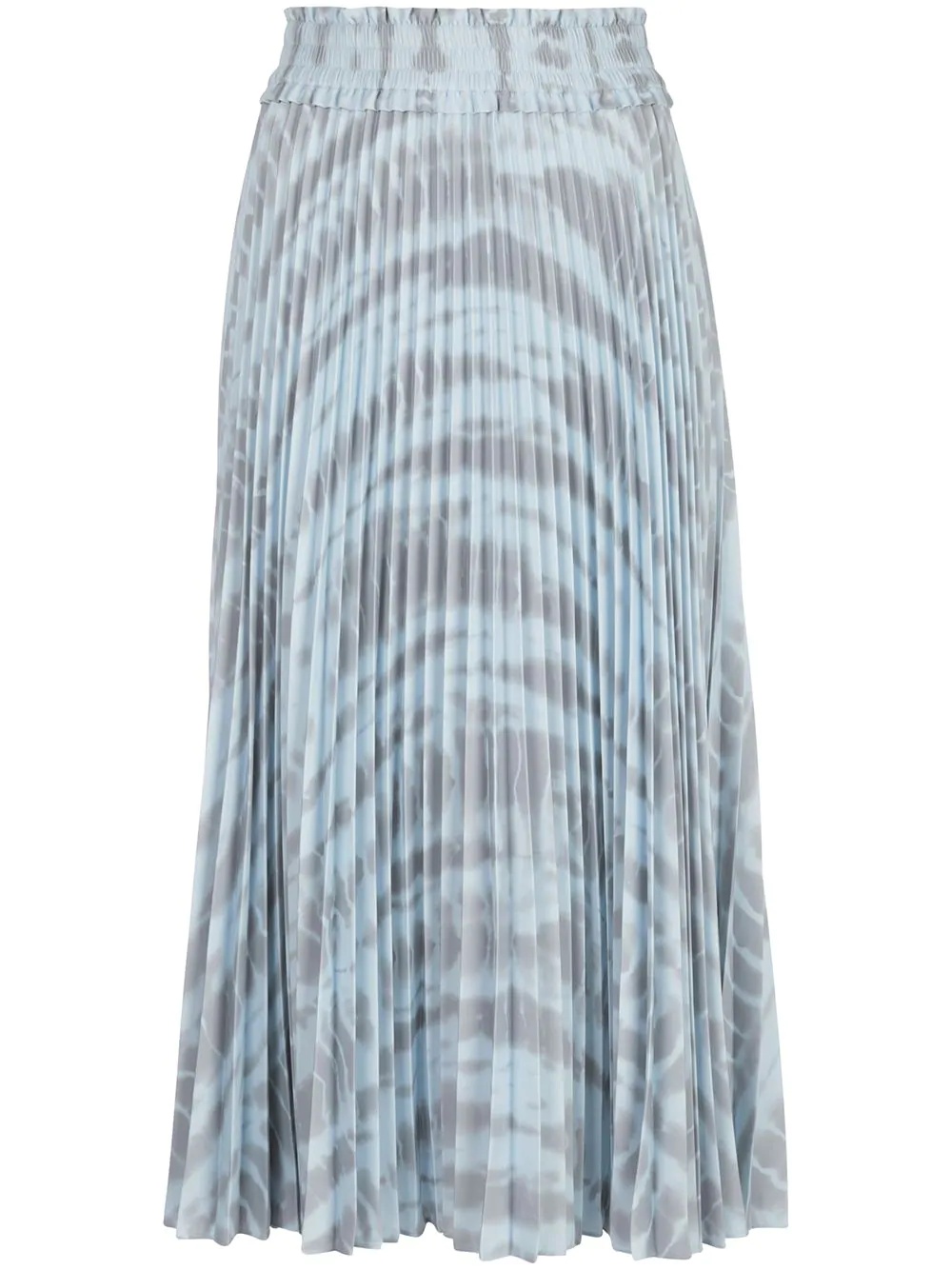 pleated tie-dye skirt - 1