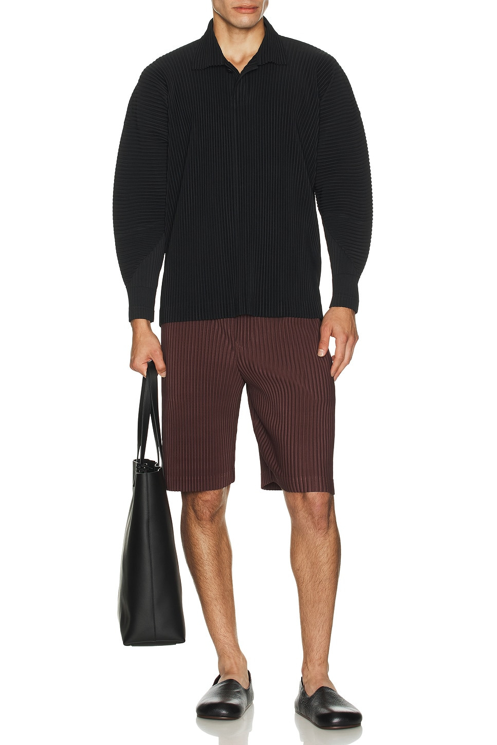 Color Pleats Shorts - 5