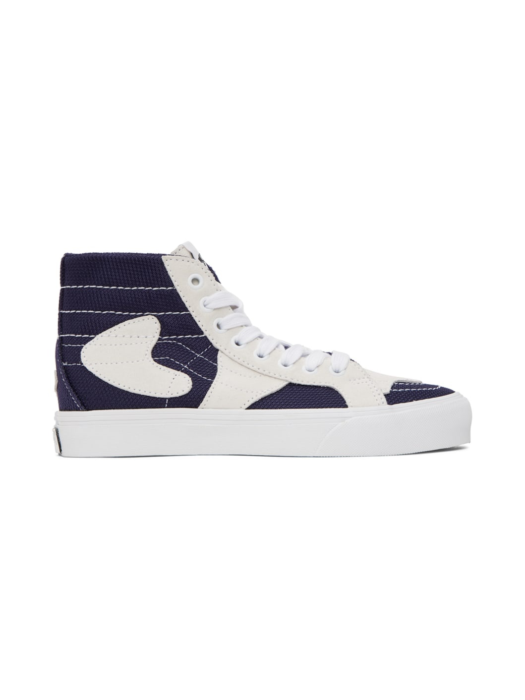 Navy & Off-White Sk8-Hi WP VR3 LX Sneakers - 1