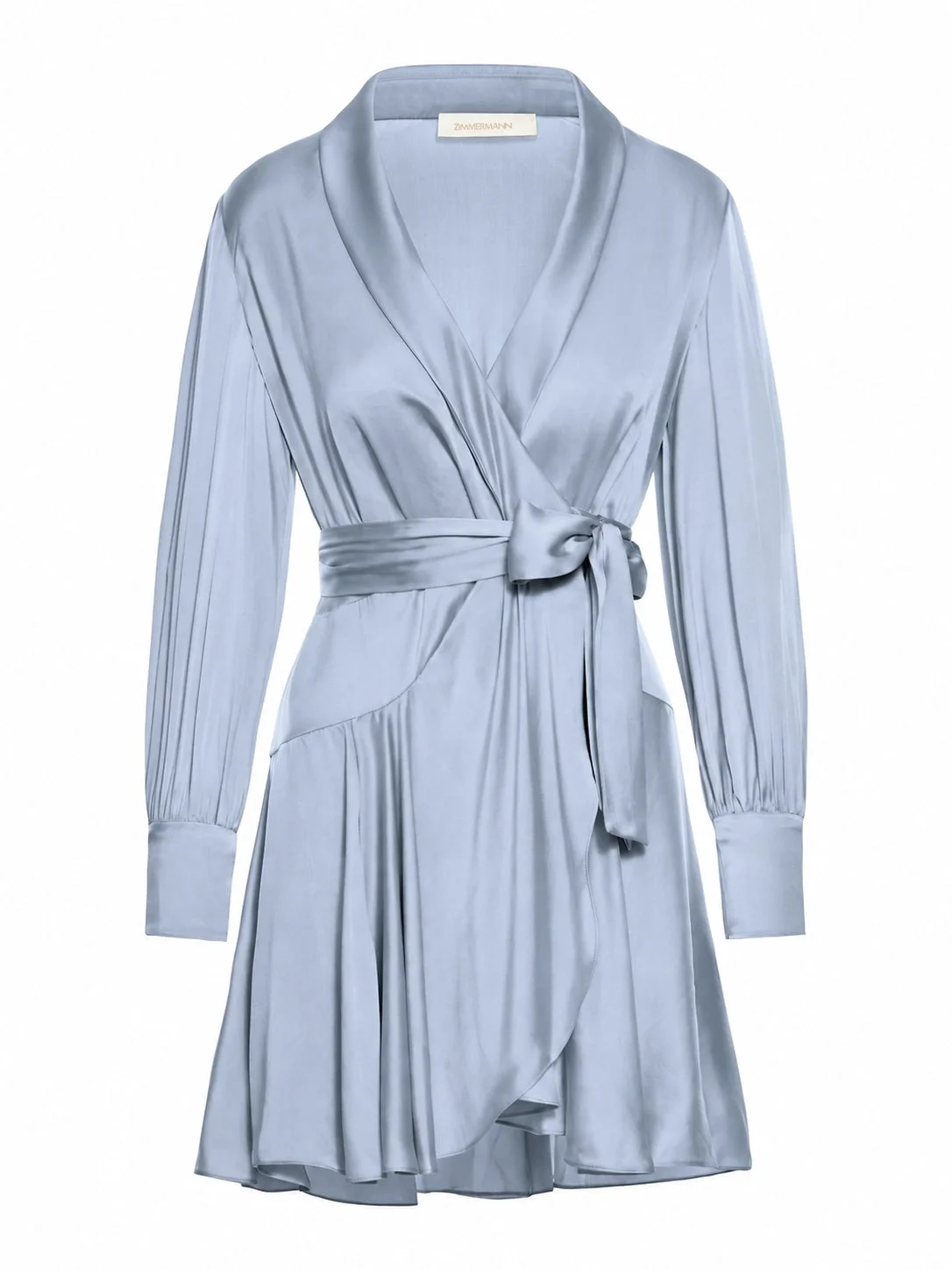 SILK WRAP MINI DRESS - 1