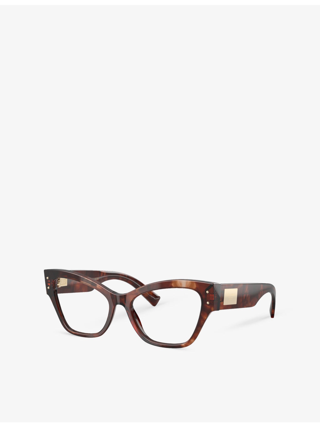 DG3404 Irregular-Frame Tortoiseshell Optical Glasses - 2