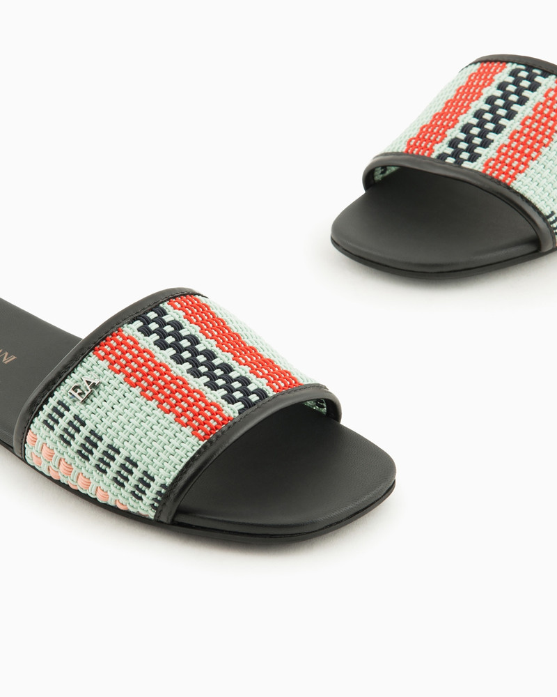 Basketweave sandals 5