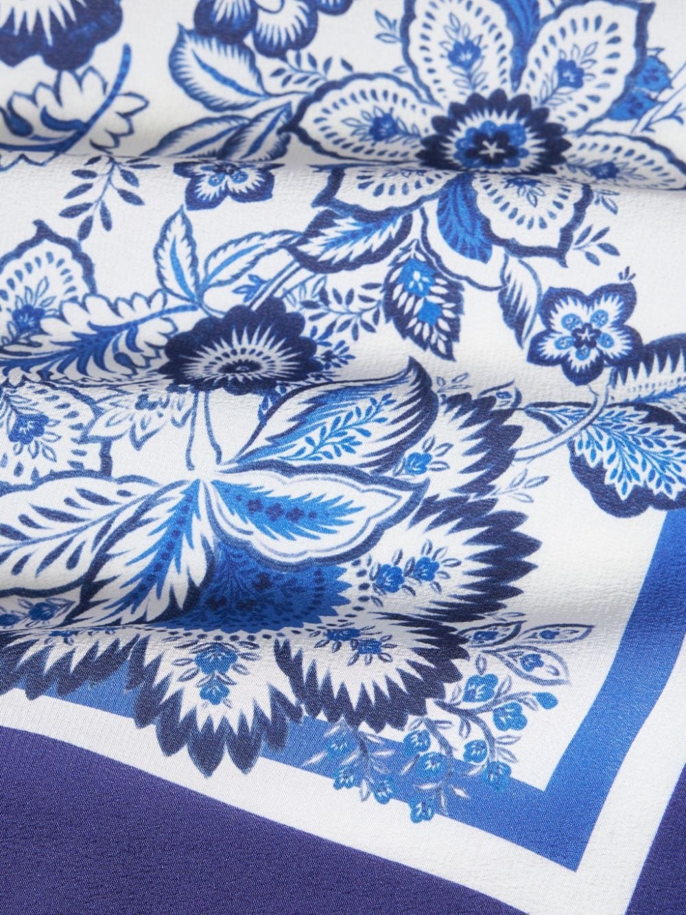 floral-print silk scarf - 5