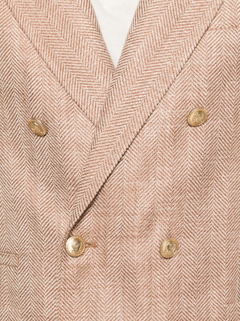 herringbone double-breasted jacket 5