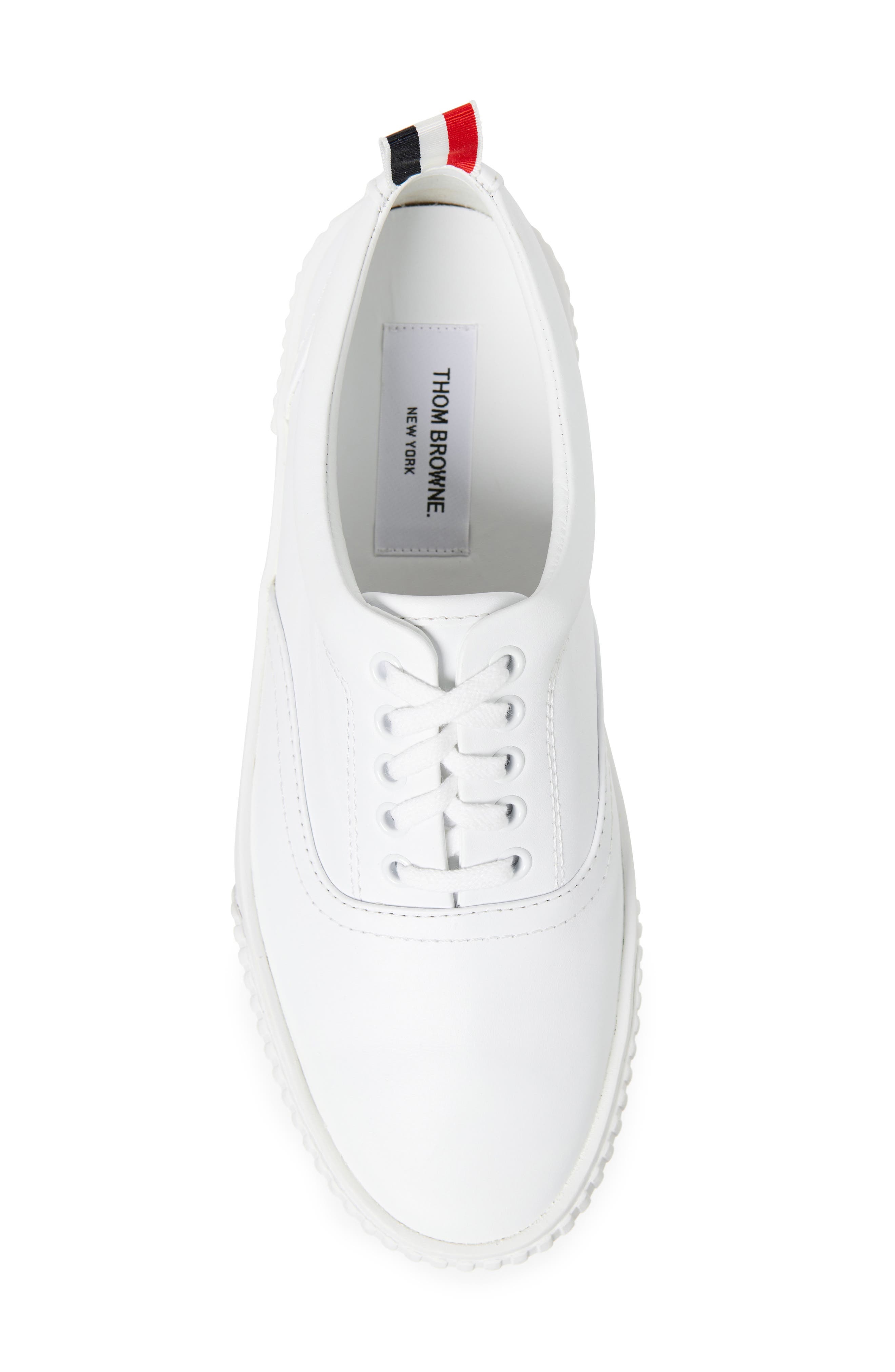 Thom Browne Heritage Low Top Sneaker in White at Nordstrom - 4