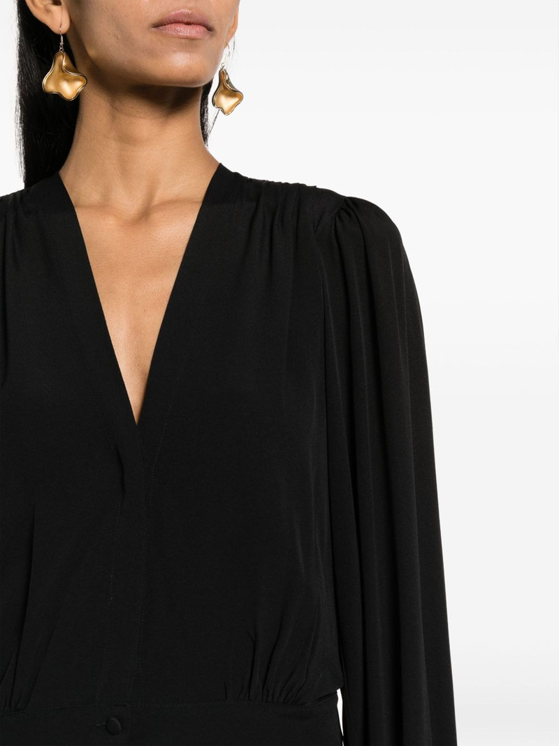 gathered moroccan-crêpe shirt 5