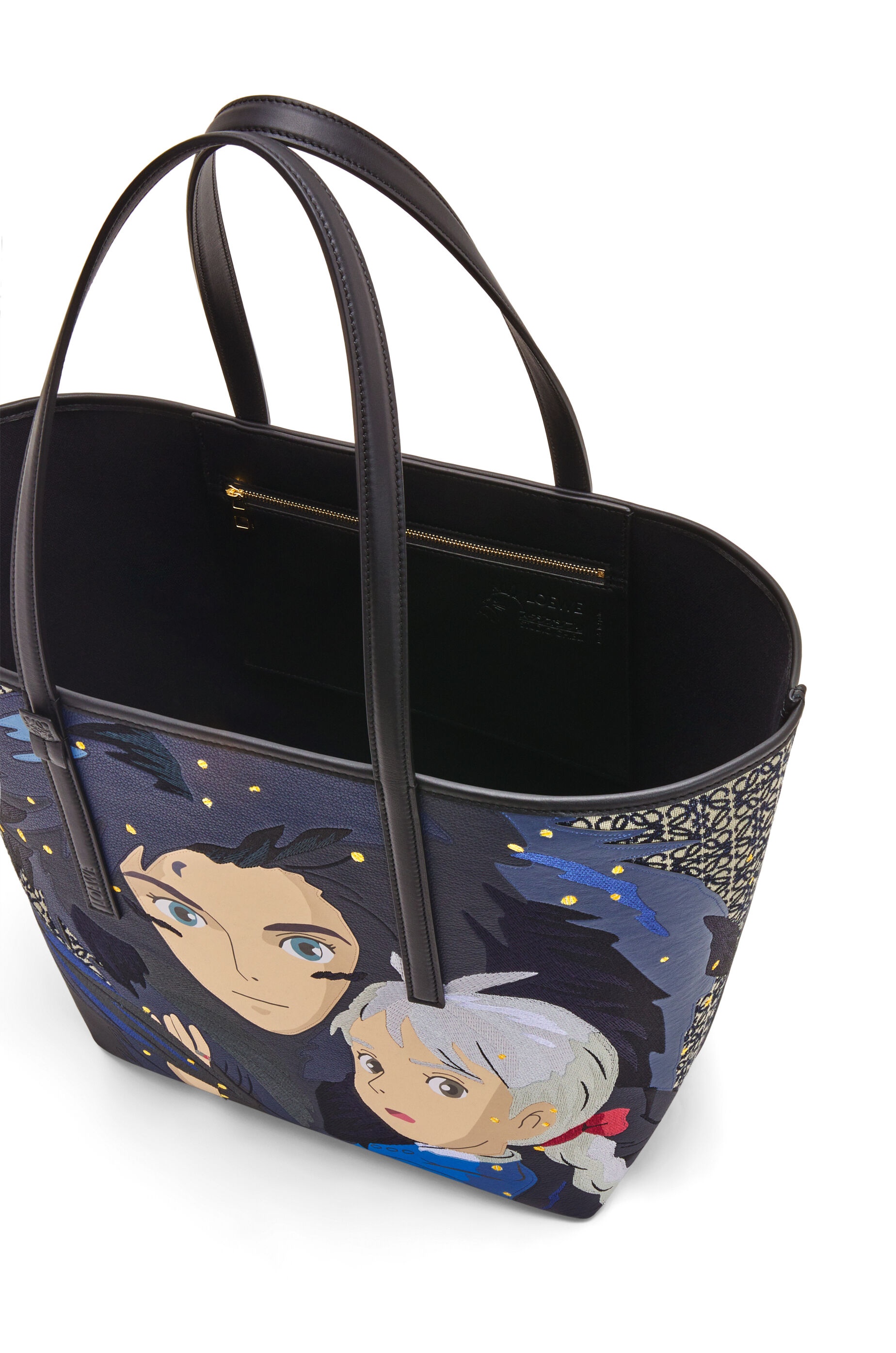 Howl T Tote bag in Anagram jacquard and calfskin - 5