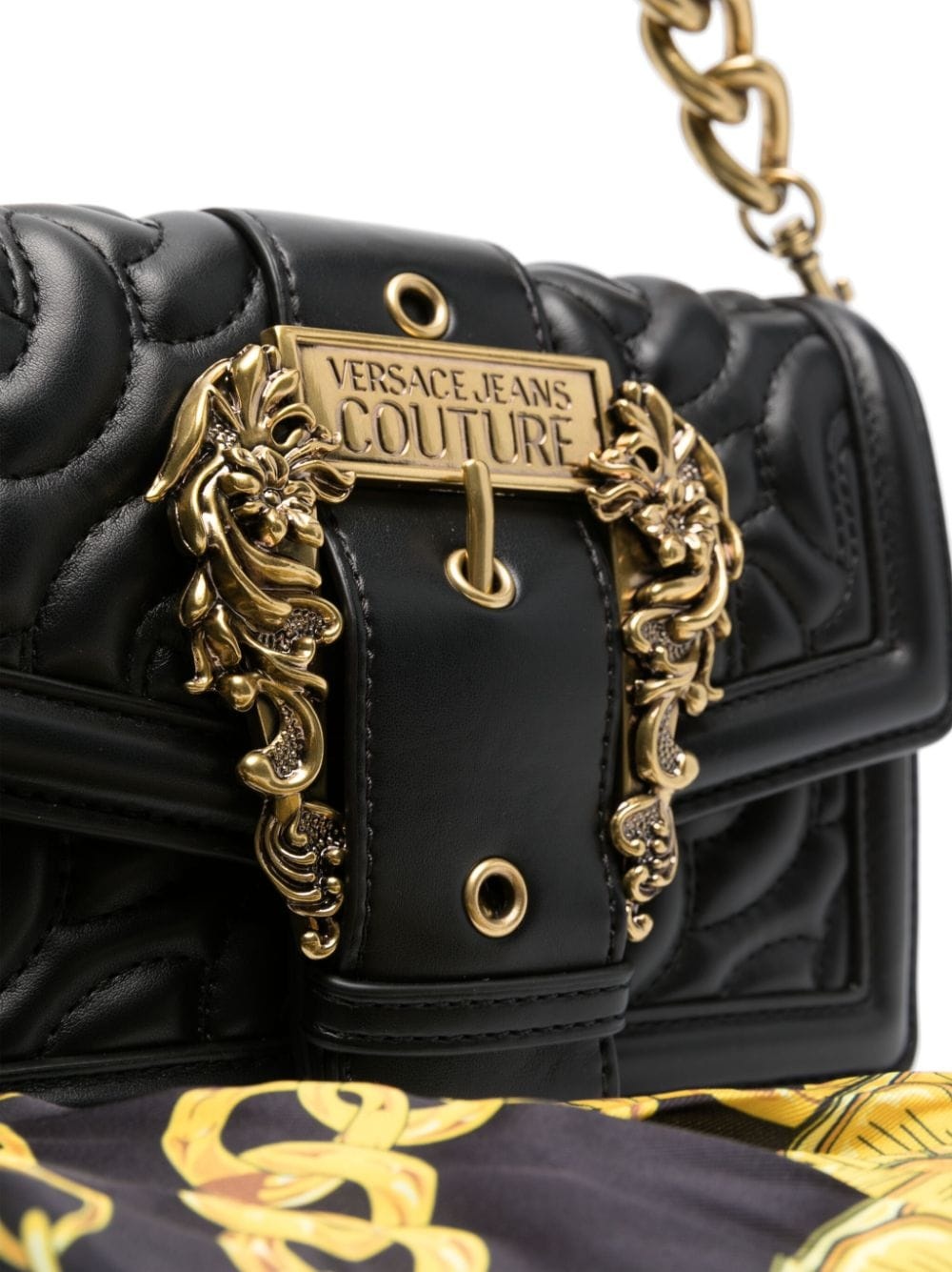 Couture logo-plaque shoulder bag - 4
