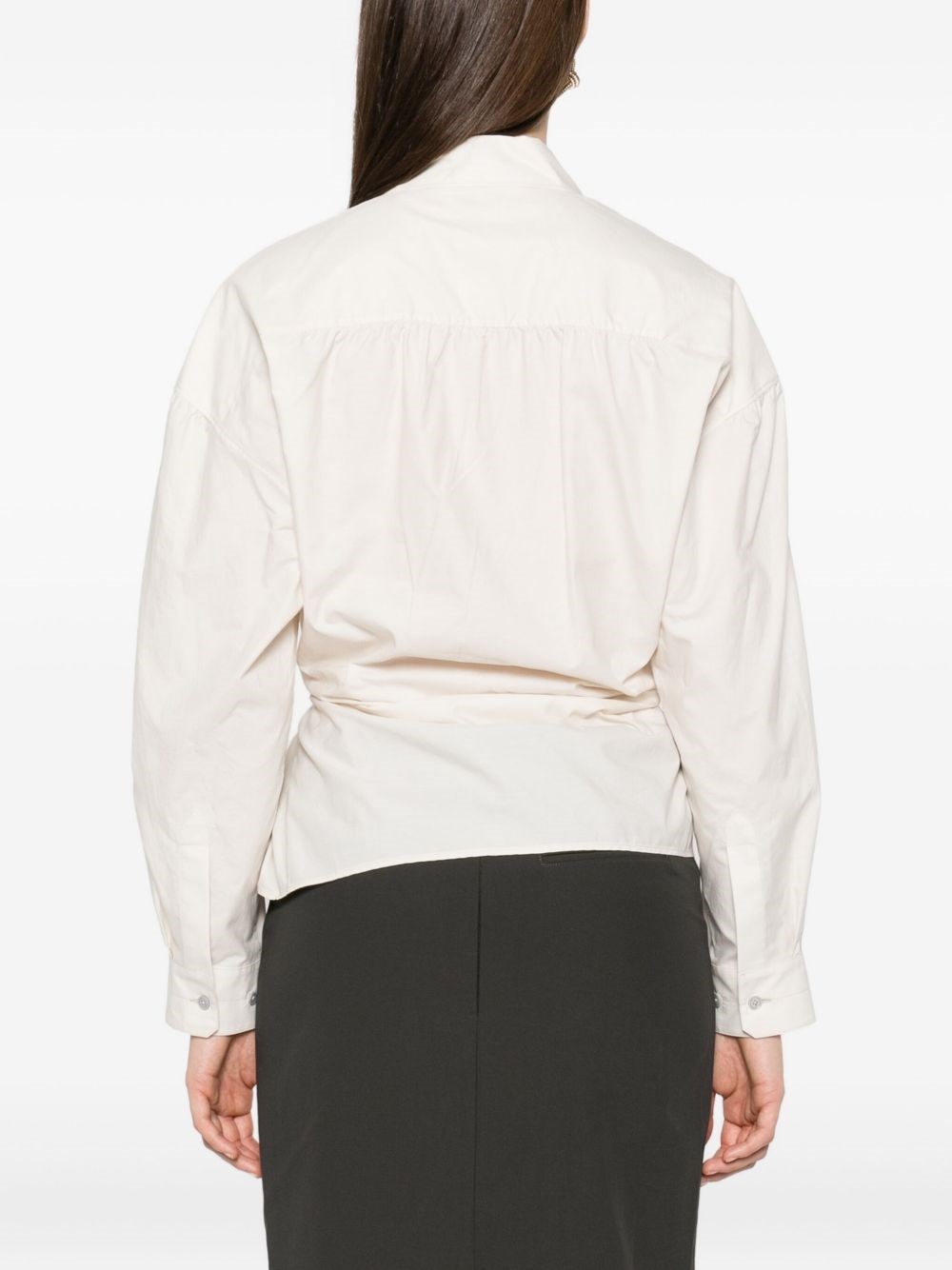 Cotton and silk blend shirt - 3