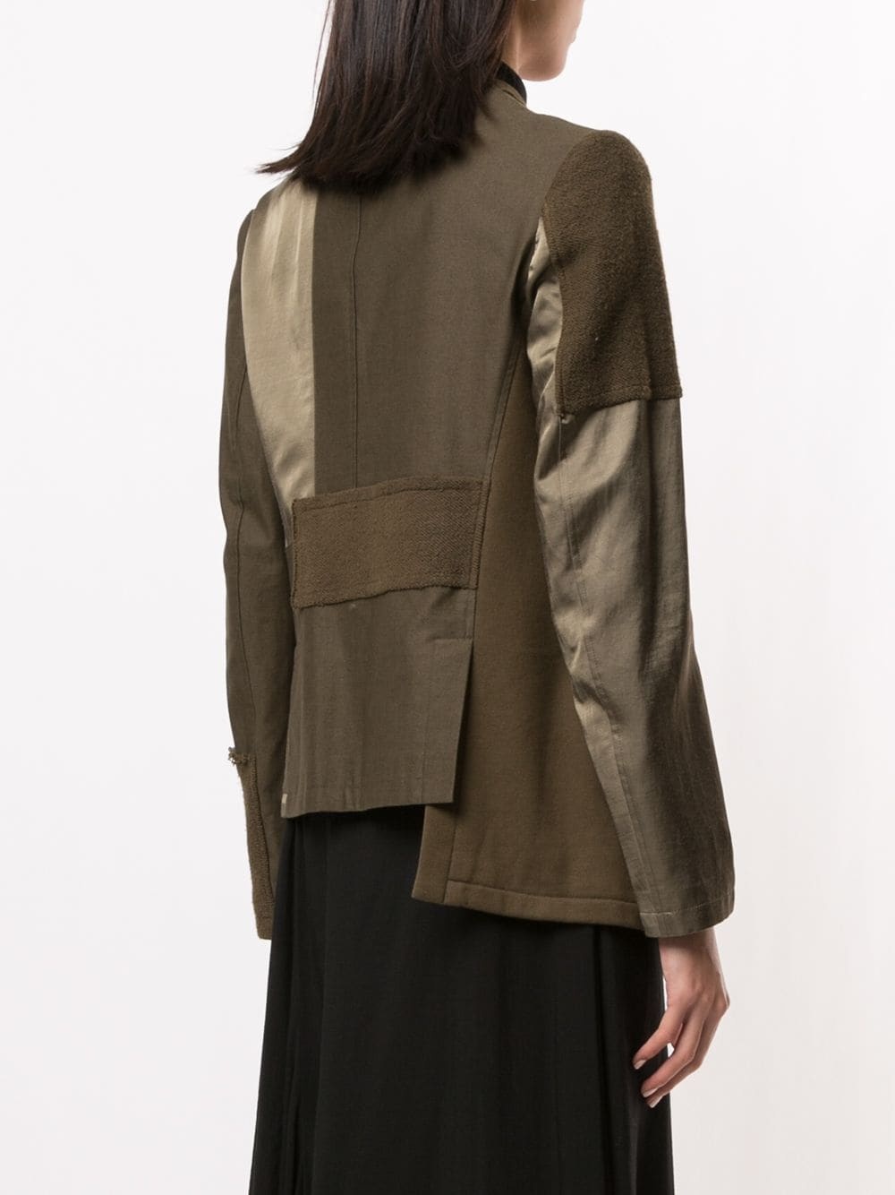 asymmetric panel jacket - 4