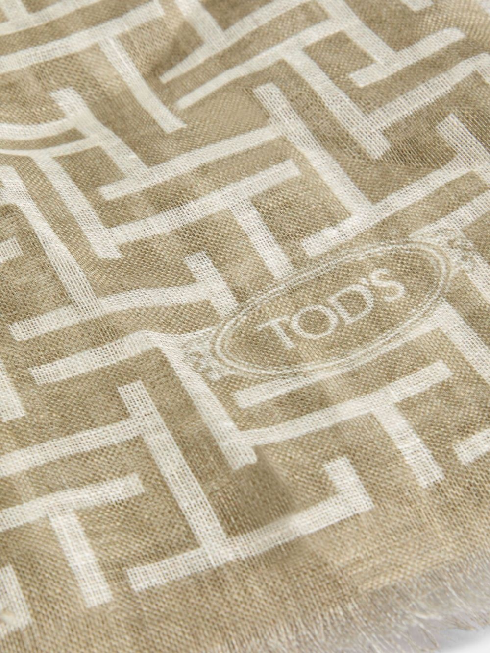logo-jacquard scarf - 2