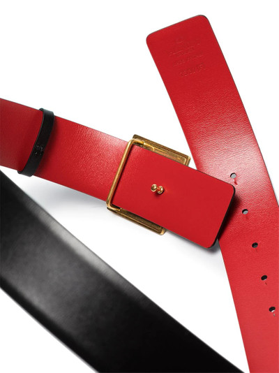 Valentino Maxi Stud reversible leather belt outlook