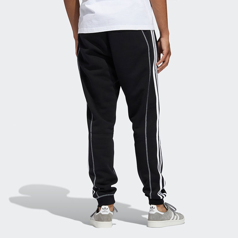 adidas originals Cntrst Stitch S Contrasting Colors Fleece Lined Stay Warm Bundle Feet Sports Pants  - 3