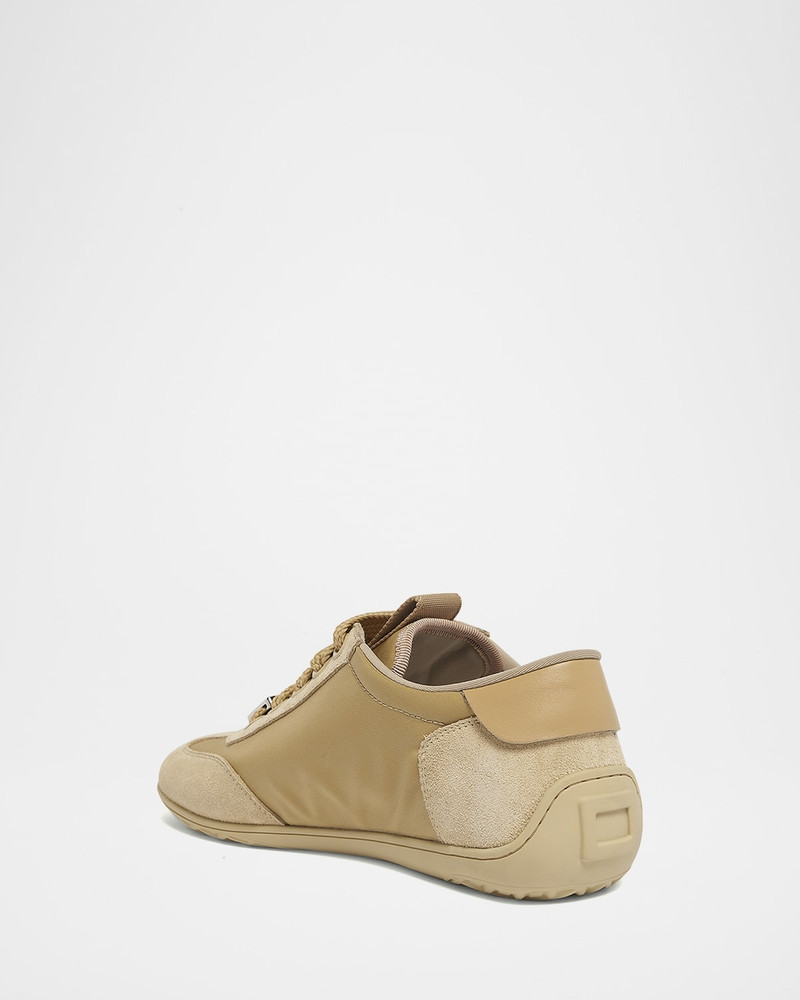 Roger Vivier Viv Low-Top Canvas and Suede Sneakers outlook