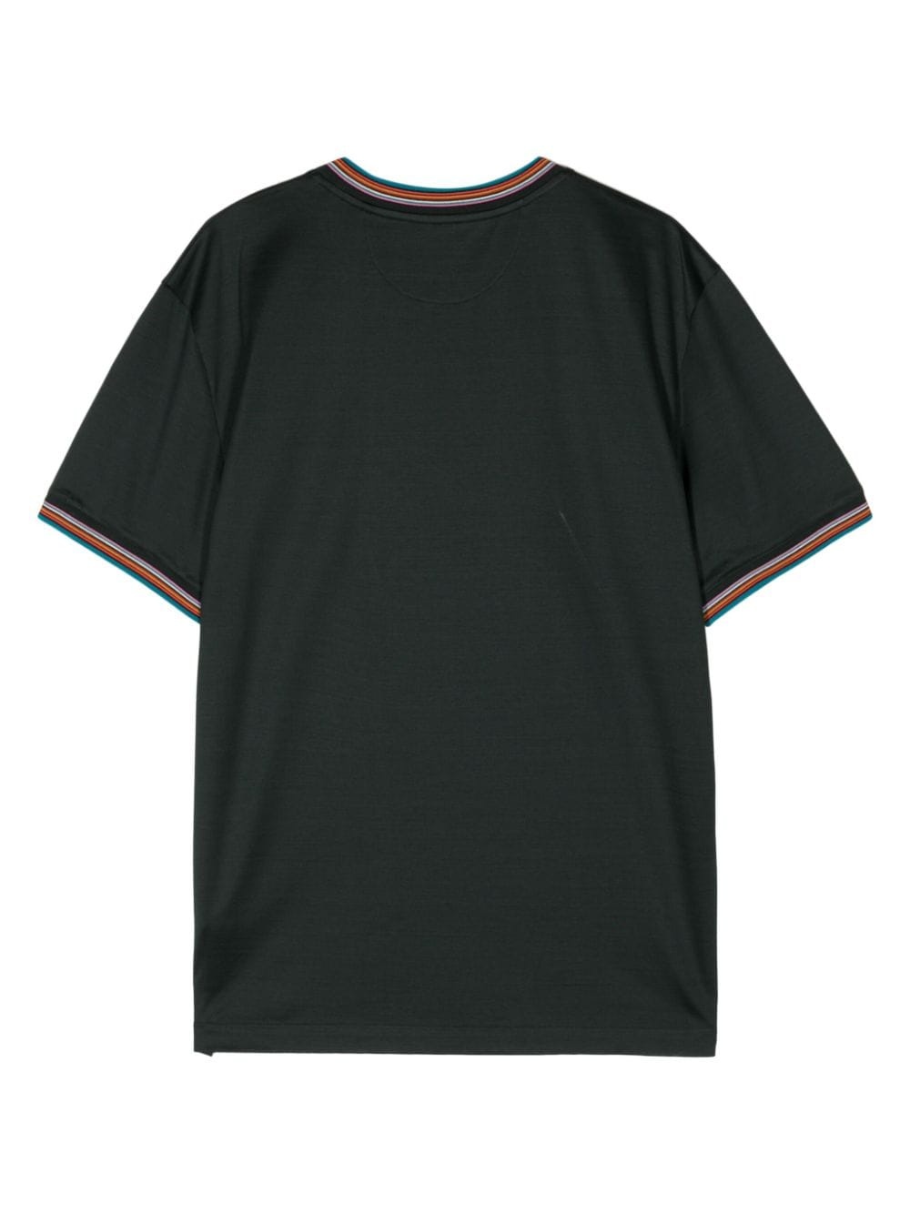 Stripe Detail Cotton T-shirt - 2