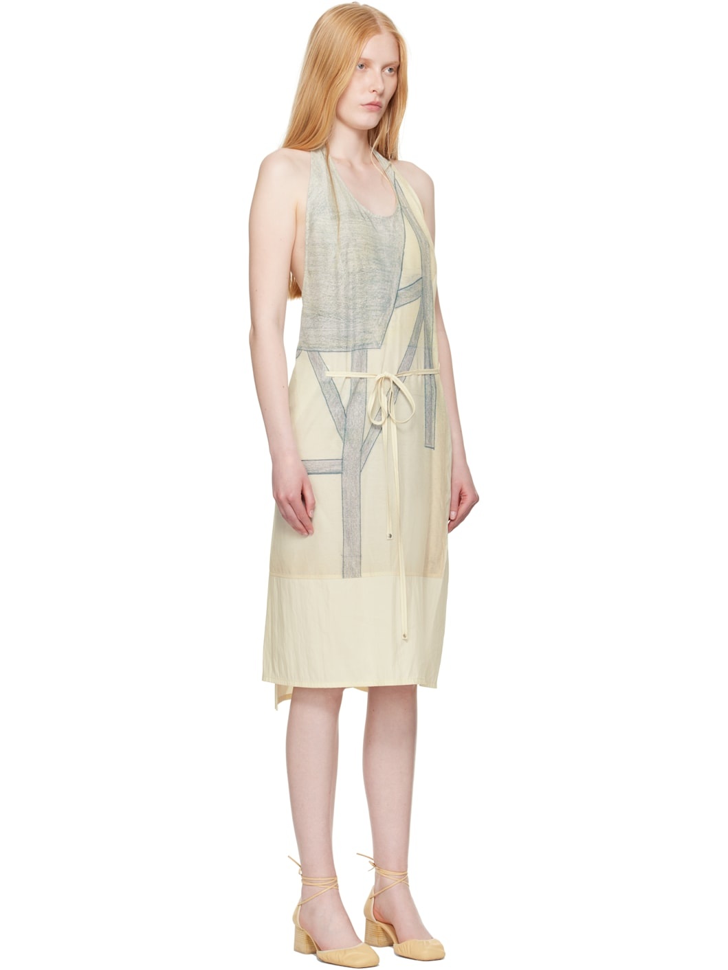 Off-White Philippe Weisbecker Apron Midi Dress - 2