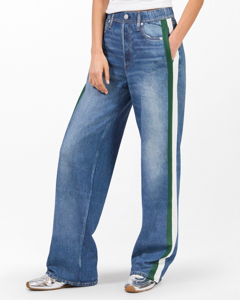 Miramar Sport Stripe Track Pants Cotton Terry 4