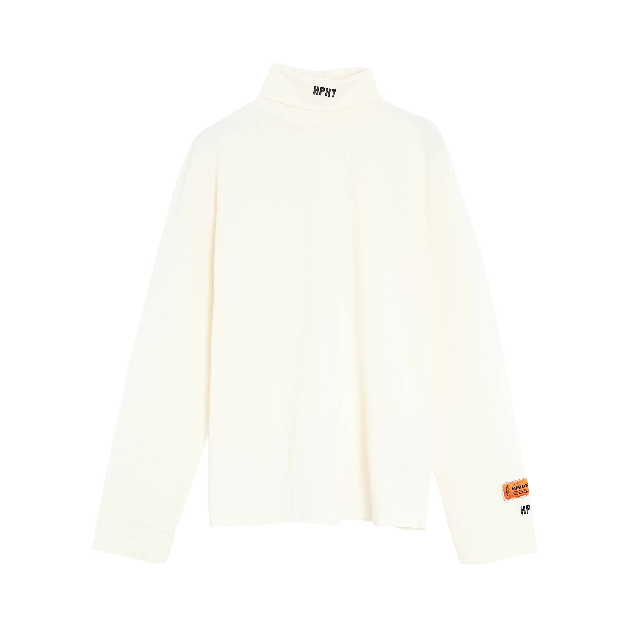 Heron Preston Logo Patch Long-Sleeve T-Shirt 'White' - 1