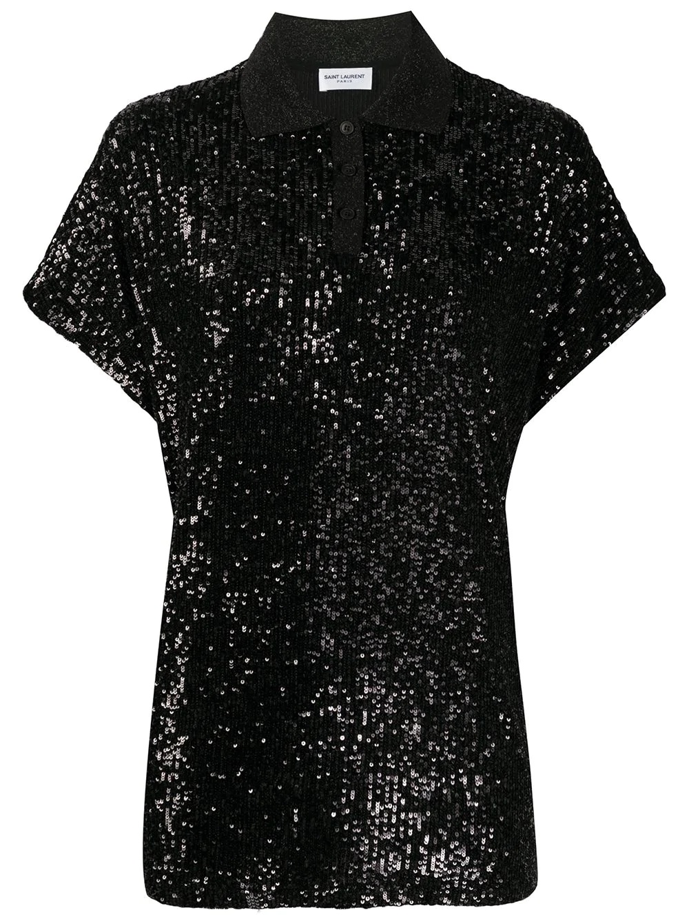 sequinned polo shirt - 1