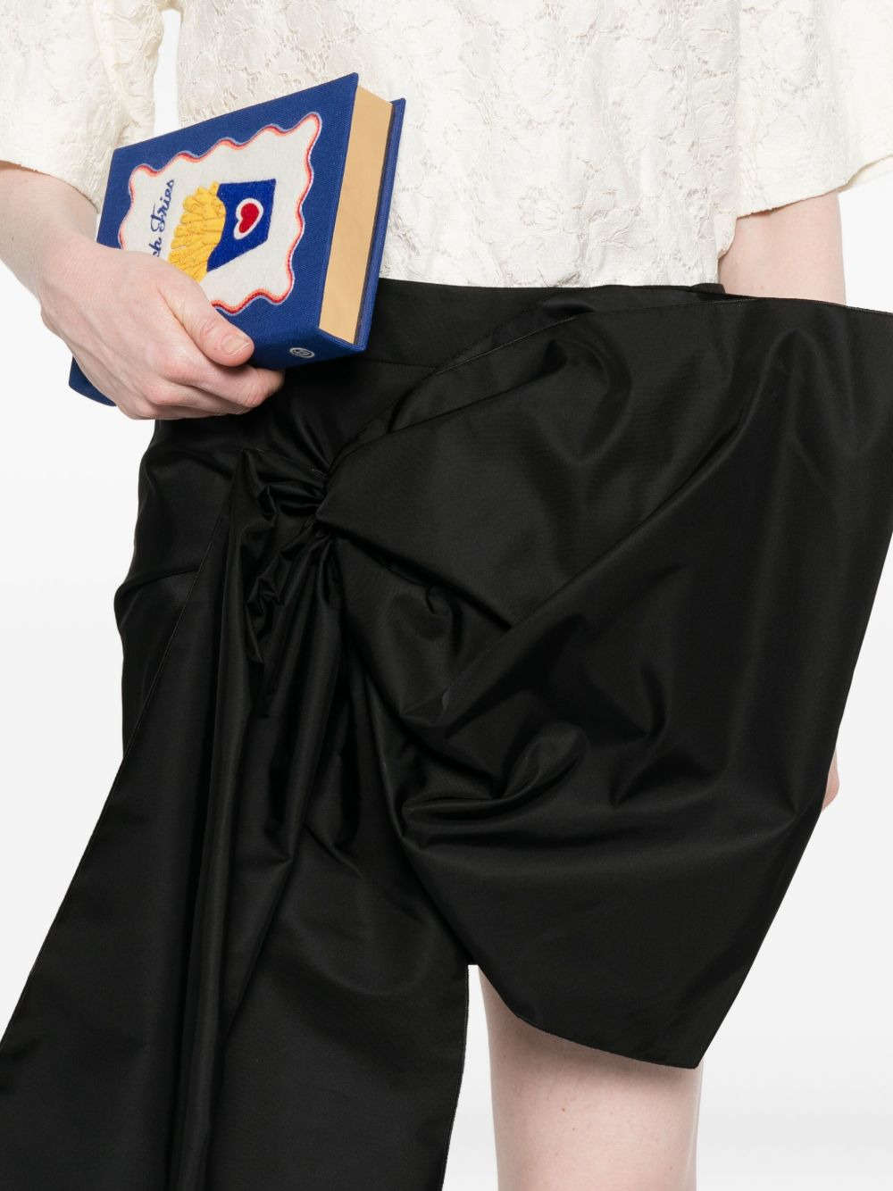 bow-detail mini skirt - 5